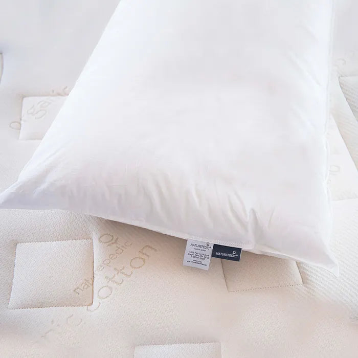 Naturepedic Down Pillow with Organic Cotton Fabric