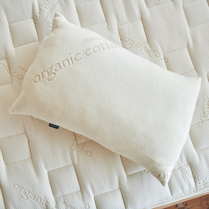 Aerial view Naturepedic Solid Organic Latex Pillow
