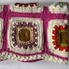 Granny Sqaures 100% Wool Hand-Crocheted Throw