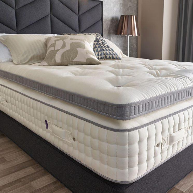 Harrison Spinks Luxury Enhancer mattress topper close up.