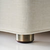 Vispring Circular Metal Wrap on Wood Leg