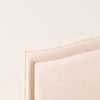 Vispring Artemis Headboard corner detail.