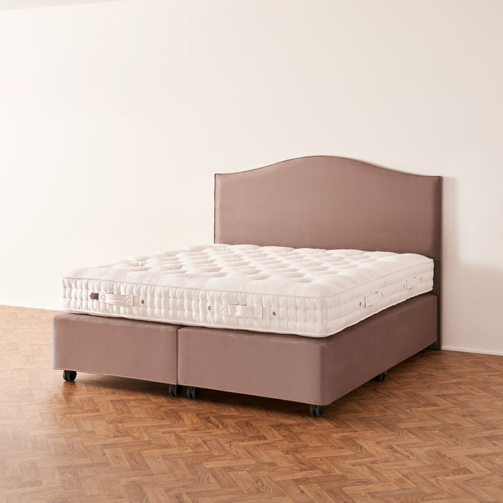 Vispring Coronet Mattress on a De Luxe Divan, undressed.