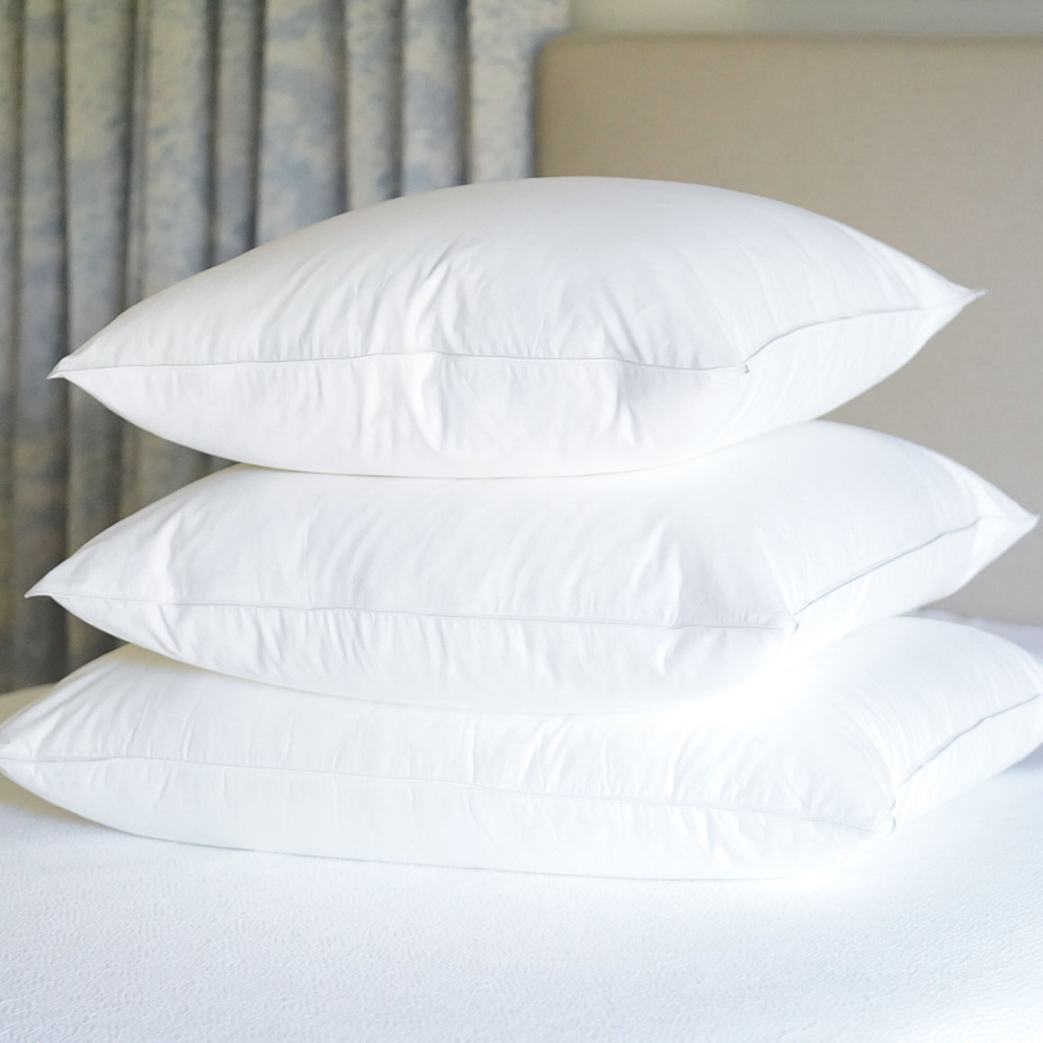 Standard Pillow, USA Organic & USA-grown Cotton, Adjustable Loft White Percale