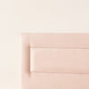 Vispring Enyo Headboard corner detail.