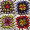 Granny Sqaures 100% Wool Hand-Crocheted Throw