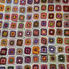 Granny Sqaures 100% Wool Hand-Crocheted Throw