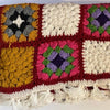 Granny Sqaures 100% Wool Hand-Crocheted Throw