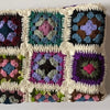 Granny Sqaures 100% Wool Hand-Crocheted Throw