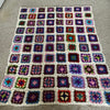 Granny Sqaures 100% Wool Hand-Crocheted Throw