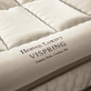 Vispring Heaven Luxury Topper close up detail shot with embroidery.