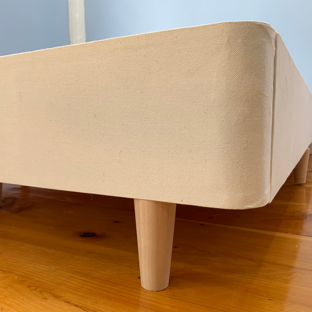 corner view TOM Mesa Upholstered Platform Bed
