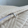 Mia Organic Cotton Pillow Protector zipper.