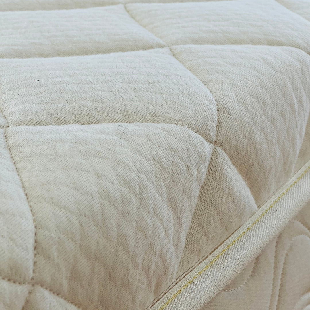 close up detailing cloud matress topper 