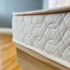 The Bliss Organic Latex Mattress corner detail.